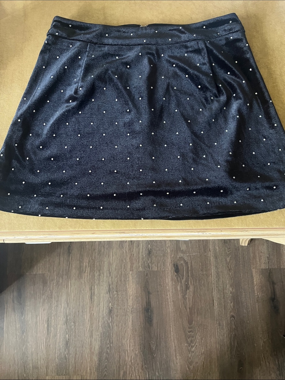 Nanette Lepore Black Mini Skirt with Stud Detail
